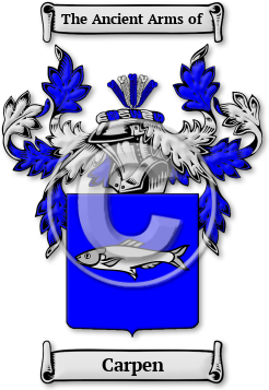 Carpen Family Crest Download (jpg) Legacy Series - 150 DPI