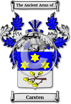 Carsten Family Crest Download (JPG) Legacy Series - 600 DPI