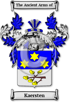 Kaersten Family Crest Download (jpg) Legacy Series - 150 DPI