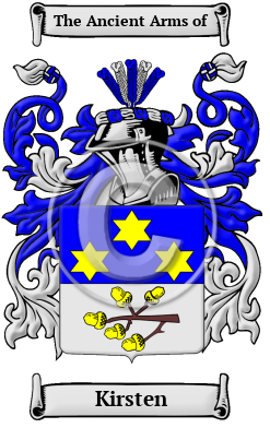 Kirsten Family Crest/Coat of Arms