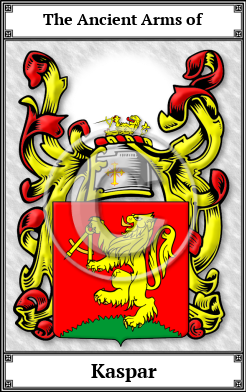 Kaspar Family Crest Download (JPG) Book Plated - 600 DPI