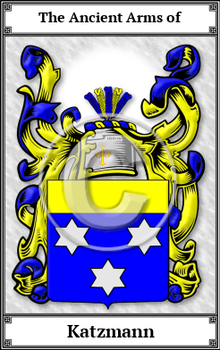 Katzmann Family Crest Download (JPG) Book Plated - 600 DPI