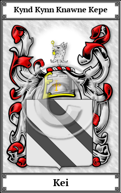Kei Family Crest Download (JPG)  Book Plated - 150 DPI