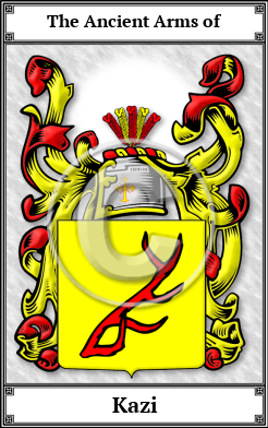 Kazi Family Crest Download (JPG)  Book Plated - 150 DPI