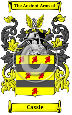 Cassle Family Crest/Coat of Arms