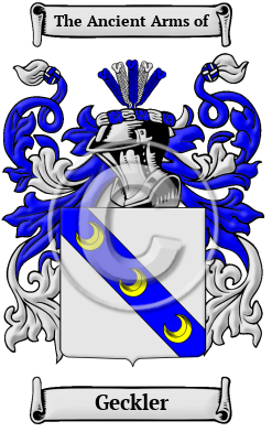 Geckler Family Crest/Coat of Arms