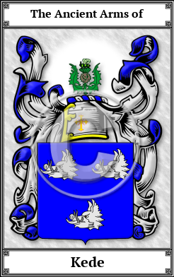 Kede Family Crest Download (JPG) Book Plated - 600 DPI
