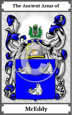 McEddy Family Crest Download (JPG)  Book Plated - 150 DPI