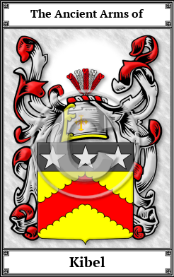 Kibel Family Crest Download (JPG) Book Plated - 600 DPI