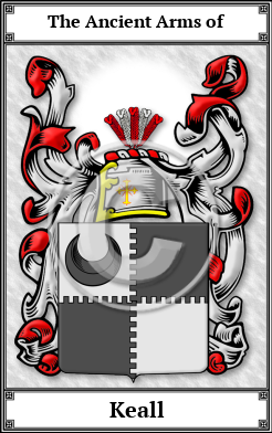 Keall Family Crest Download (JPG)  Book Plated - 150 DPI