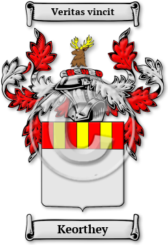 Keorthey Family Crest Download (jpg) Legacy Series - 150 DPI