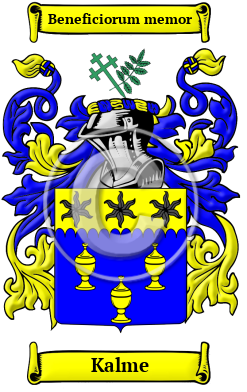 Kalme Family Crest/Coat of Arms