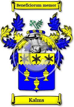 Kalms Family Crest Download (JPG) Legacy Series - 600 DPI