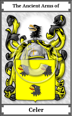 Celer Family Crest Download (JPG)  Book Plated - 150 DPI