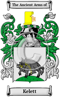 Kelett Family Crest/Coat of Arms