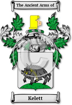 Kelett Family Crest Download (jpg) Legacy Series - 150 DPI