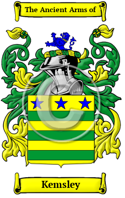 Kemsley Family Crest/Coat of Arms
