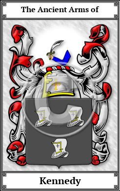 Kennedy Family Crest Download (JPG)  Book Plated - 150 DPI