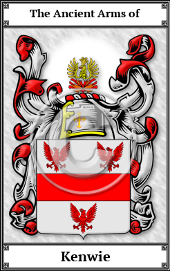 Kenwie Family Crest Download (JPG) Book Plated - 300 DPI