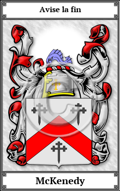 McKenedy Family Crest Download (JPG)  Book Plated - 150 DPI