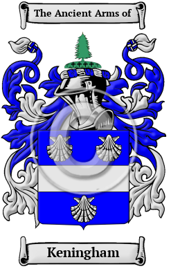 Keningham Family Crest/Coat of Arms