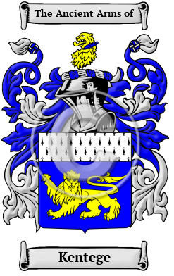 Kentege Family Crest/Coat of Arms