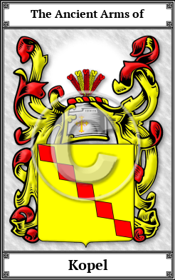Kopel Family Crest Download (JPG) Book Plated - 600 DPI
