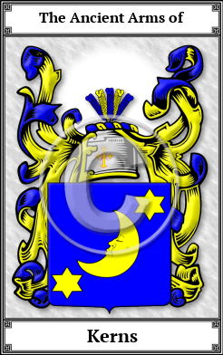 Kerns Family Crest Download (JPG) Book Plated - 600 DPI