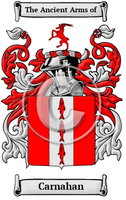 Carnahan Family Crest/Coat of Arms