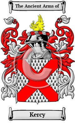 Kercy Family Crest/Coat of Arms