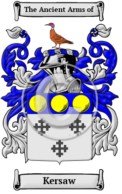 Kersaw Family Crest/Coat of Arms