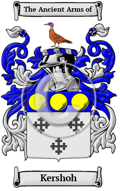 Kershoh Family Crest/Coat of Arms