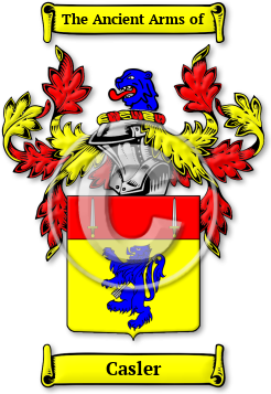 Casler Family Crest Download (jpg) Legacy Series - 150 DPI