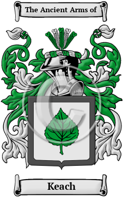Keach Family Crest/Coat of Arms