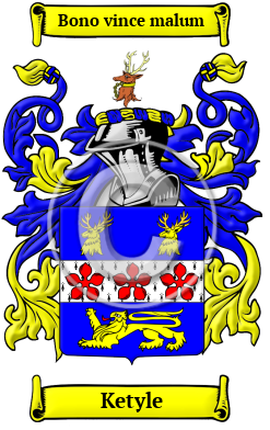 Ketyle Family Crest/Coat of Arms