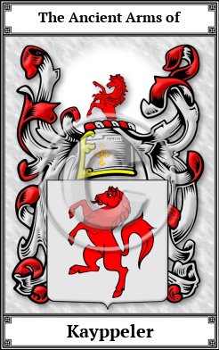 Kayppeler Family Crest Download (JPG) Book Plated - 300 DPI