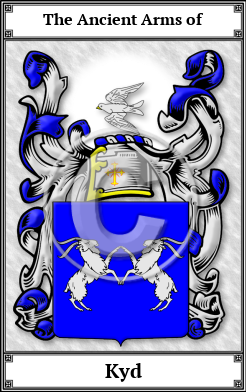 Kyd Family Crest Download (JPG)  Book Plated - 150 DPI