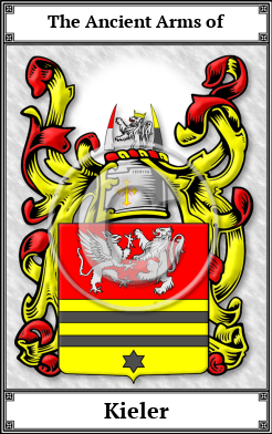 Kieler Family Crest Download (JPG)  Book Plated - 150 DPI