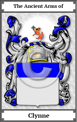 Clynne Family Crest Download (JPG) Book Plated - 600 DPI