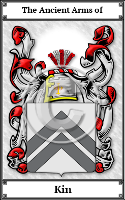 Kin Family Crest Download (JPG) Book Plated - 600 DPI
