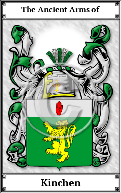 Kinchen Family Crest Download (JPG)  Book Plated - 150 DPI