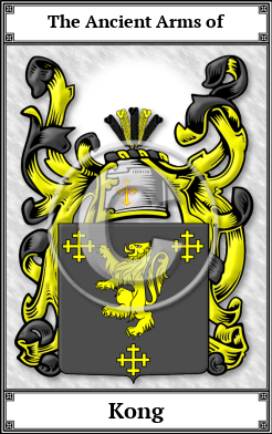 Kong Family Crest Download (JPG) Book Plated - 600 DPI