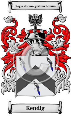Kendig Family Crest/Coat of Arms
