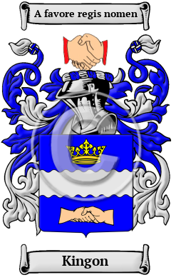 Kingon Family Crest/Coat of Arms