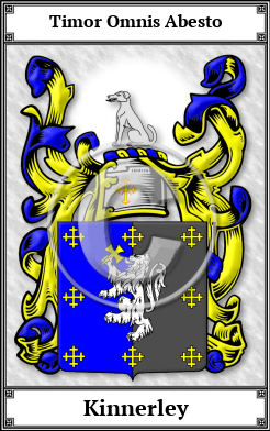 Kinnerley Family Crest Download (JPG) Book Plated - 600 DPI