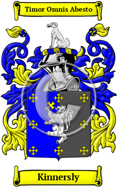 Kinnersly Family Crest/Coat of Arms