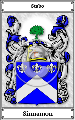 Sinnamon Family Crest Download (JPG) Book Plated - 600 DPI
