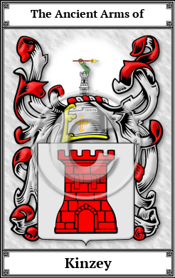 Kinzey Family Crest Download (JPG)  Book Plated - 150 DPI