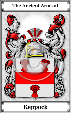 Keppock Family Crest Download (JPG) Book Plated - 600 DPI