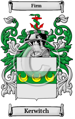 Kerwitch Family Crest/Coat of Arms